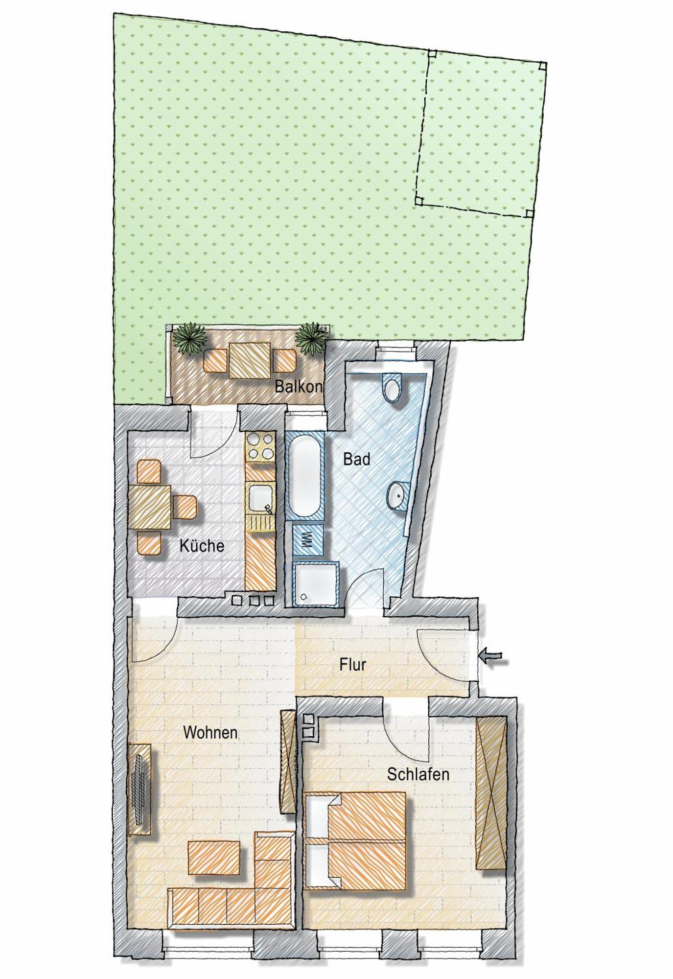 Bohnapartments - Altstadtoase - Balkon Und Garten - Wlan Erfurt Exteriér fotografie